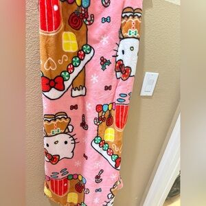 Hello Kitty plush throw